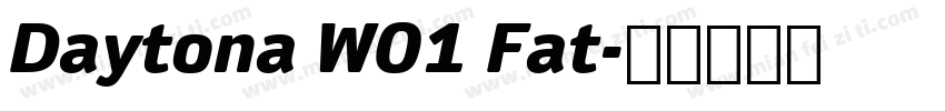 Daytona W01 Fat字体转换